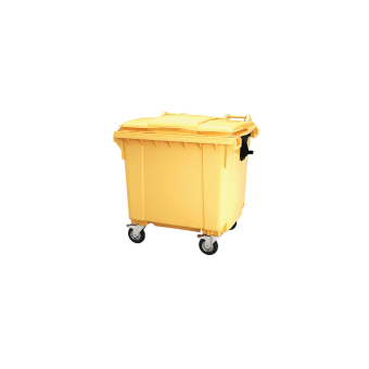 Мусорный контейнер 1100 л (желтый)