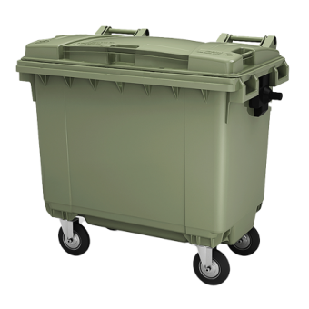 Контейнер для мусора с крышкой 660 л (Зелёный)